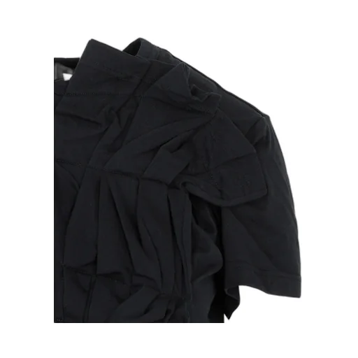 Gathered-Detail Short-Sleeve Top