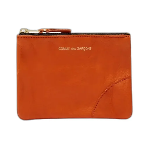Logo Printed Zip-Up Wallet