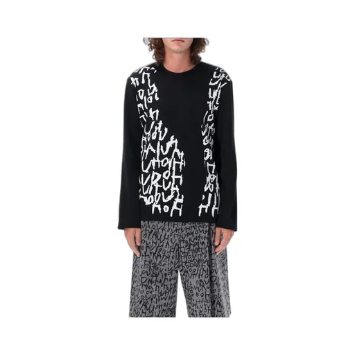 T-Shirt With Round Neck And Long Sleeves