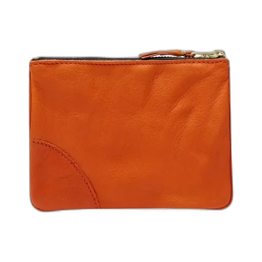 Logo Printed Zip-Up Wallet