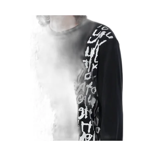 T-Shirt With Round Neck And Long Sleeves