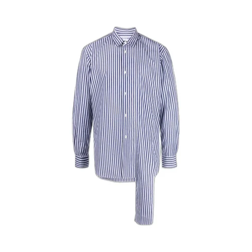 Striped Layered Asymmetric Shirt