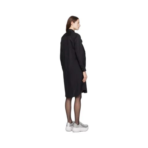 Medium-Length Dress With Lotus Leaf Edge