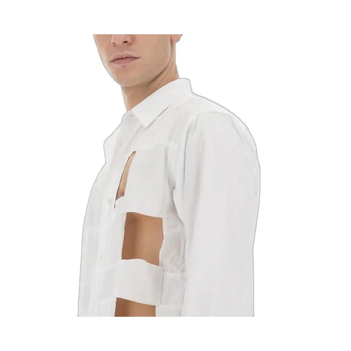 Shirt Cut-Out Buttoned Shirt