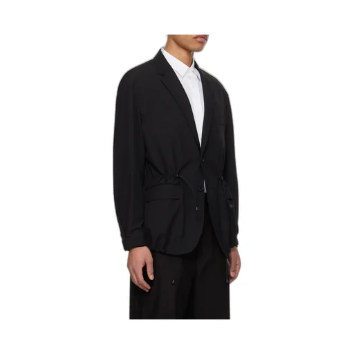 Single Breasted Drawstring Blazer