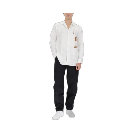 Shirt Cut-Out Buttoned Shirt