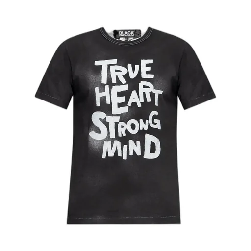 Slogan-Printed Crewneck T-Shirt