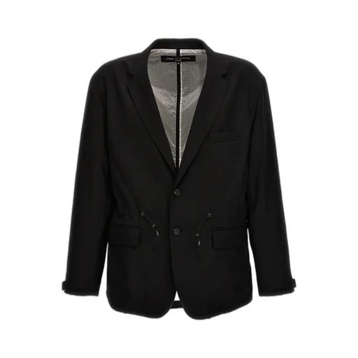 Single Breasted Drawstring Blazer