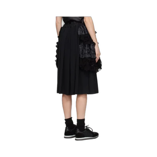 Half Skirt With Lotus Leaf Edge Details