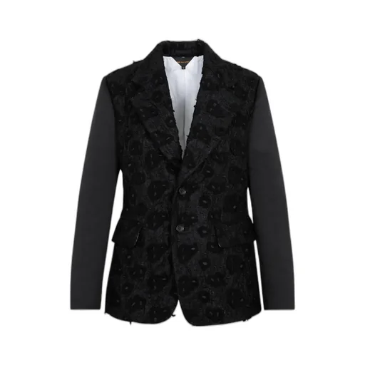 Embroidered Single Breasted Blazer