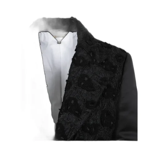 Embroidered Single Breasted Blazer