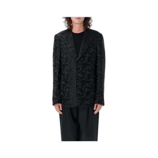 Long-Sleeved Jacquard Suit Jacket