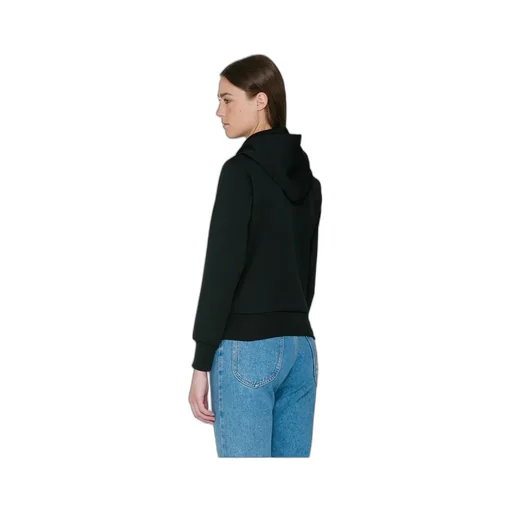 Black Red Heart Patch Hoodie