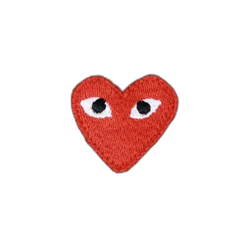 Black Red Heart Patch Hoodie