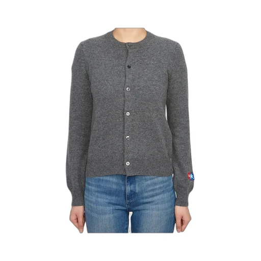 Logo-Patch Long-Sleeve Cardigan