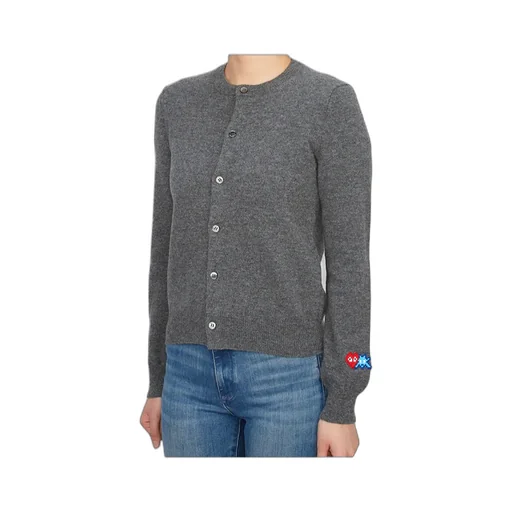 Logo-Patch Long-Sleeve Cardigan