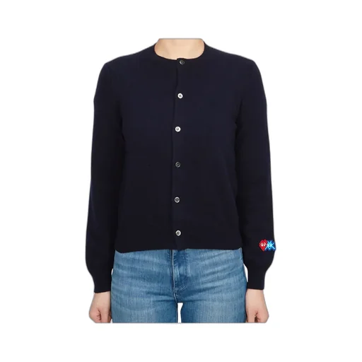 Logo Patch Wool Cardigan
