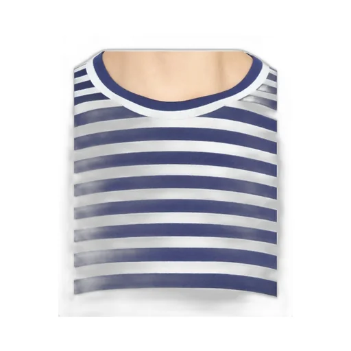 Pixelated-Heart Striped Top