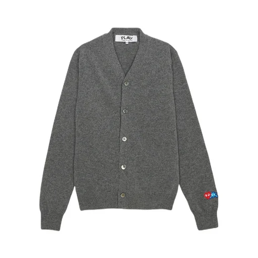 X Invader Pixelated-Heart Cardigan