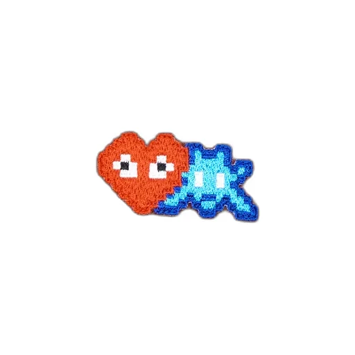 X Invader Pixelated-Heart Hoodie
