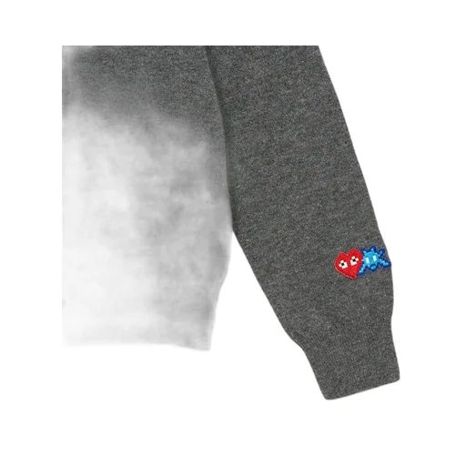 X Invader Pixelated-Heart Cardigan