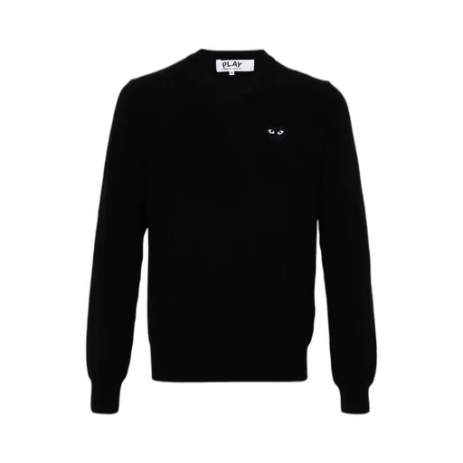 Heart Patch V-Neck Jumper