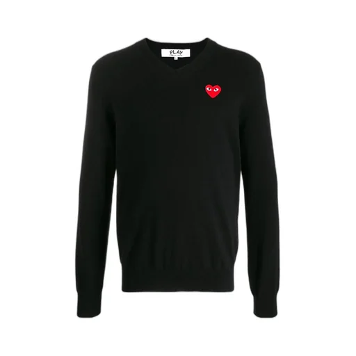 Heart-Patch Wool Jumper