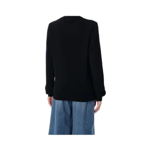 Heart Patch V-Neck Jumper