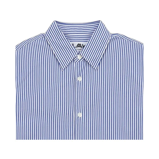Logo-Appliqué Striped Cotton Shirt