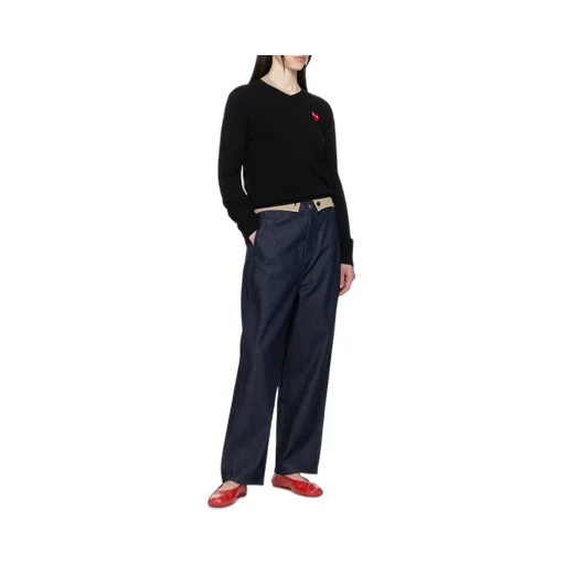 Heart-Patch Wool Jumper
