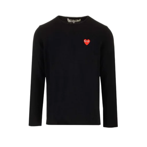 Heart-Logo Wool Sweater