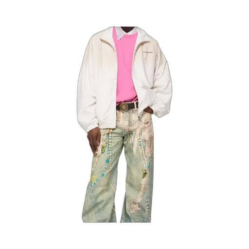 Logo Printed Zip-Up Jacket