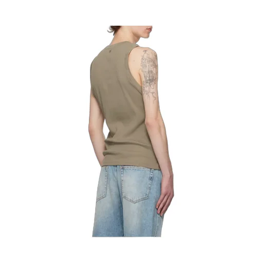 Ami De Coeur Logo Embroidered Knit Tank Top