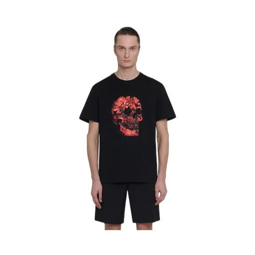 Skull Printed Crewneck T-Shirt