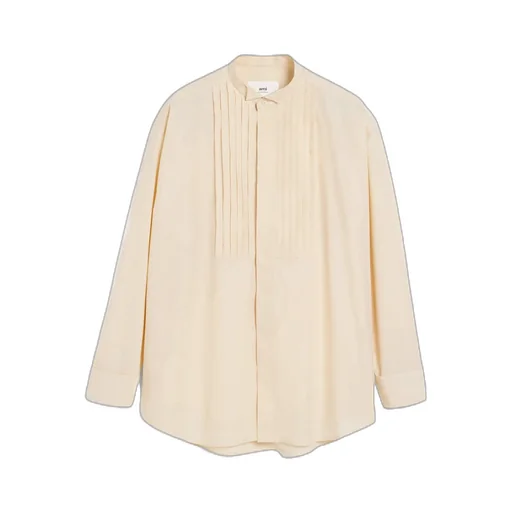 Pleated Long-Sleeved Shirt