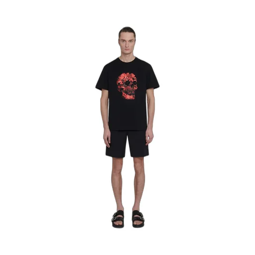 Skull Printed Crewneck T-Shirt