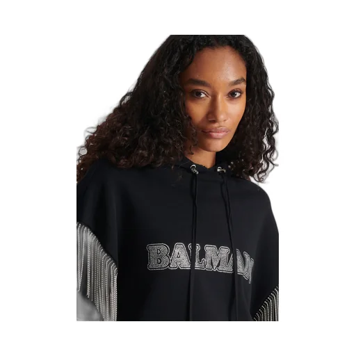 Embellished Cropped Hoodie