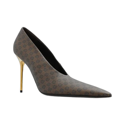 Monogrammed Stiletto Pumps