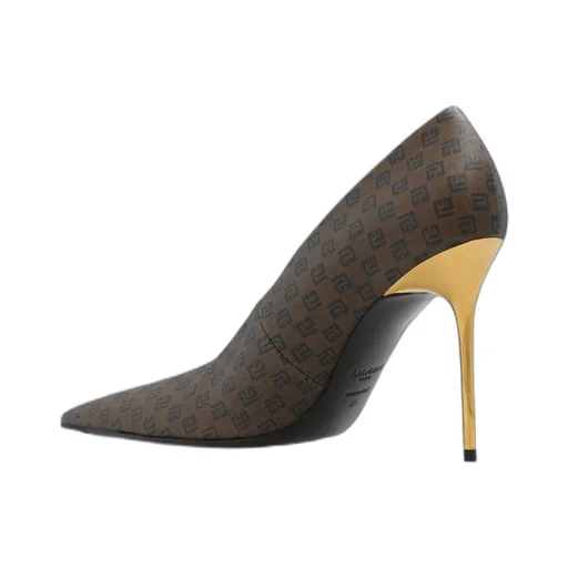 Monogrammed Stiletto Pumps