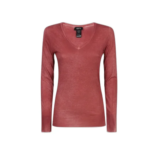 V-Neck Long Sleeve Top