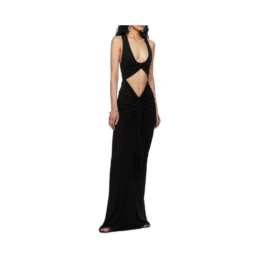 Vivenda Draped Cut-Out Dress