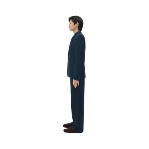 Logo Grain Suit Jacket