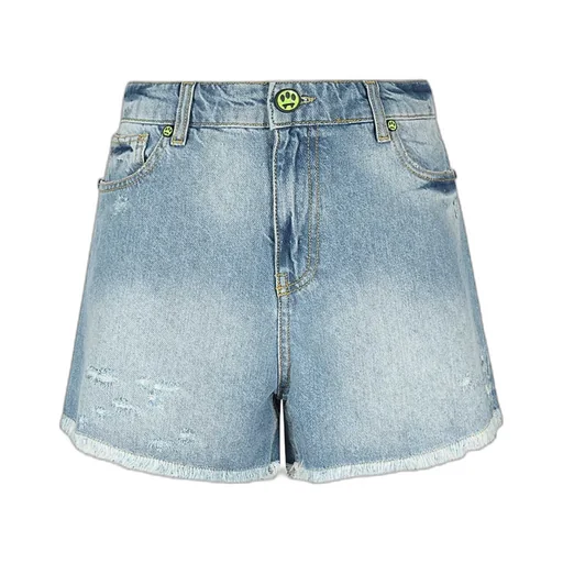 Logo-Print Denim Shorts