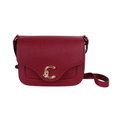 Small C-Me Leather Crossbody Bag