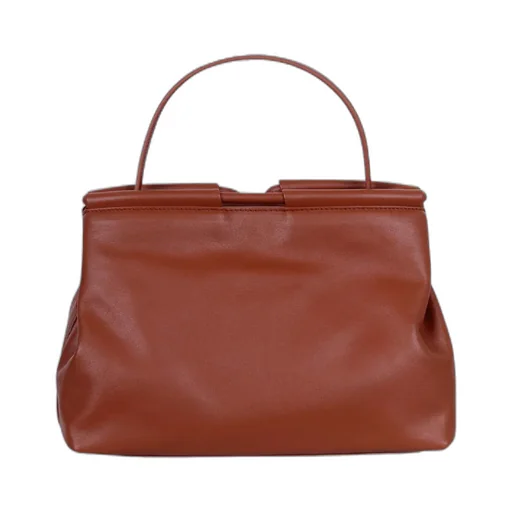 Logo Stamp Drawstring Shoulder Bag
