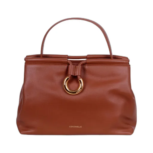 Logo Stamp Drawstring Shoulder Bag