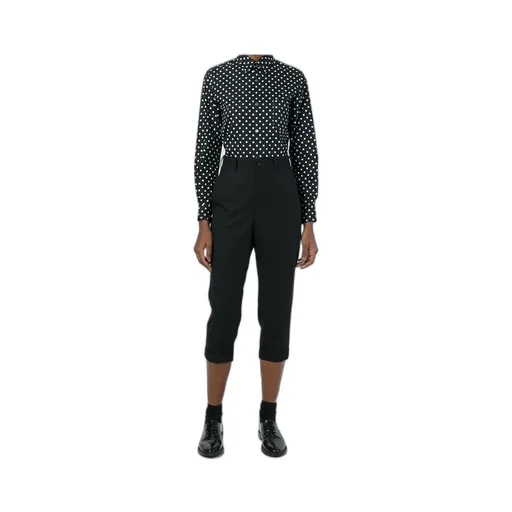 Cropped Pinstripe Trousers