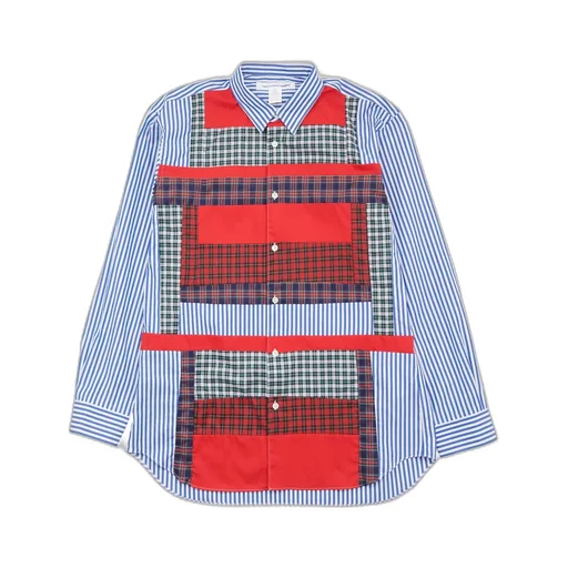 Patchwork Plaid Shirt