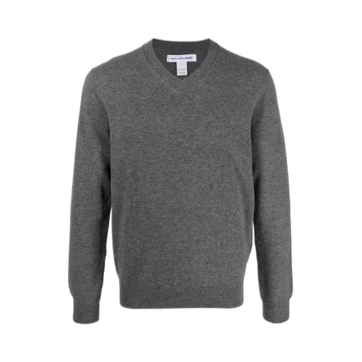 Long-Sleeved V-Neck Sweater