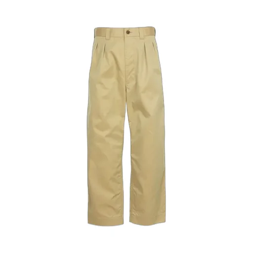 Pleated Straight-Leg Trousers
